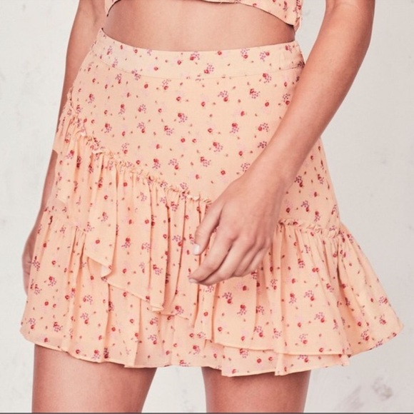 LoveShackFancy Dresses & Skirts - LOVESHACKFANCY Piper Skirt Mini Floral Sardinia